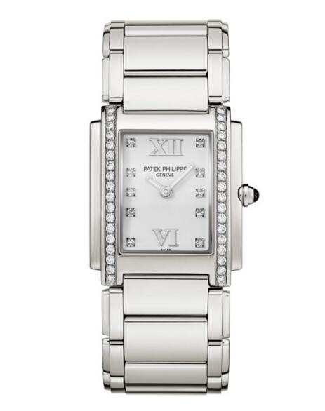 Replica Patek Philippe Twenty-4 Stainless Steel White Dial Watch 4910/10A-011 Price